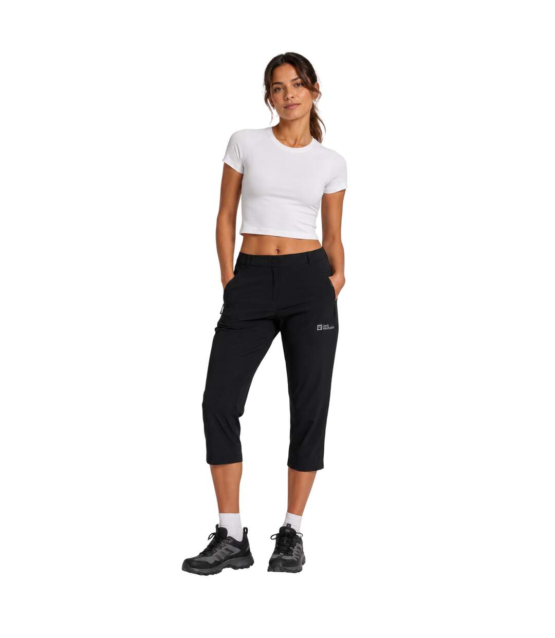 Pantalon Hikeout Femme Noir Jack Wolfskin-1