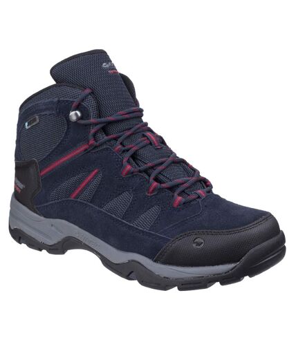 Chaussures montantes de randonnée bandera homme bleu marine / gris / rouge Hi Tec