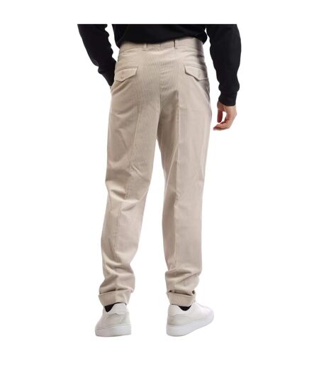 Chino Motif/style Rayure Verticale Perin Homme Blanc Boss