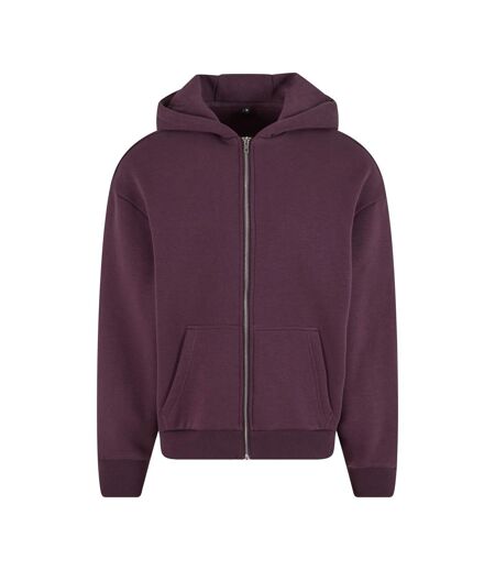 Sweat À Capuche À Fermeture Éclair Pour Hommes Prune Pourpre Build Your Brand