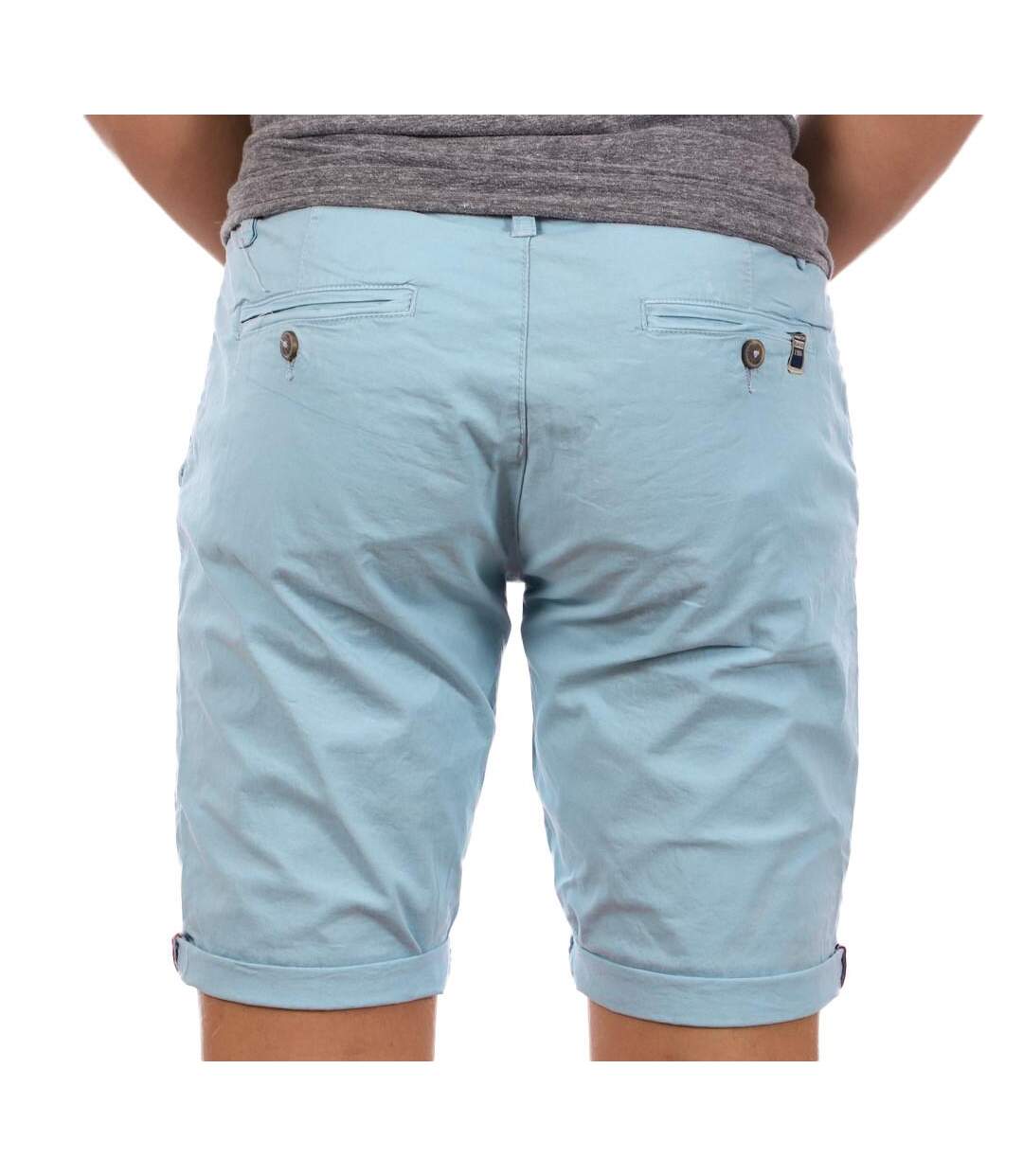 Short chino bleu clair homme la maison blaggio venili-2