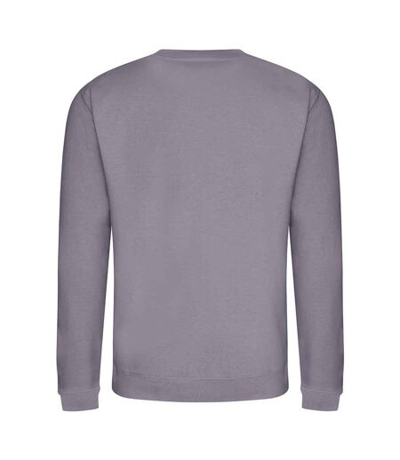 Unisex adult soft touch sweatshirt dusty lilac Awdis