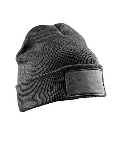 Result Winter Essentials Unisex Adult Thinsulate Printer Patch Beanie (Gray)