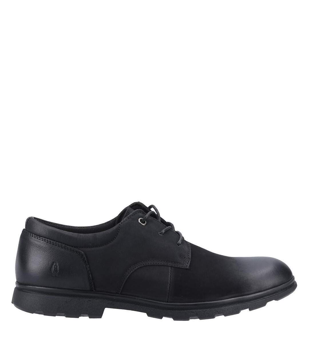 Mens Trevor Nubuck Shoes Black Hush Puppies-3