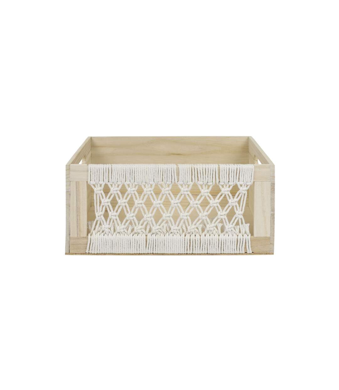 Lot de 3 Caisses Gigognes Boho 35cm Beige-2