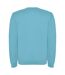 Unisex adult clasica crew neck sweatshirt turquoise Roly