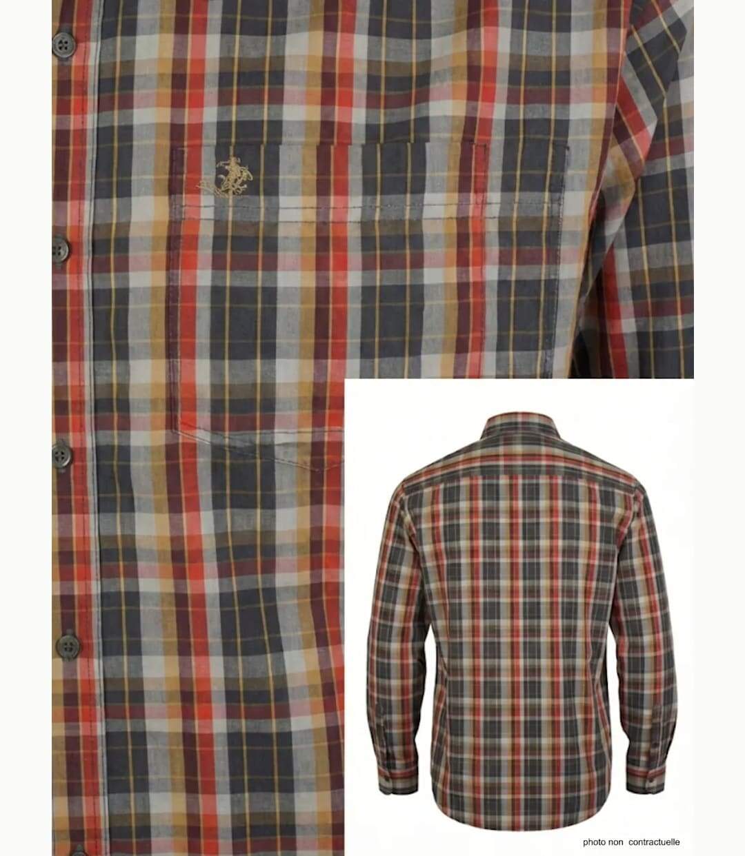 Chemise à carreaux Manches Longues Homme Winchester Tikal2-3