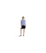 Womens/ladies Aria Front Knot T-shirt Blue Animal-1