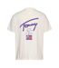 Mens Faded Relaxed Fit T-shirt Antique White Tommy Jeans-2