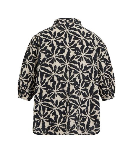 Chemisier Motif/style Floral Abstrait Nofino Femme Beige Regatta