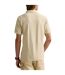 Mens Embroidered Logo Collared Slim Short-sleeved Polo Shirt Natural Ralph Lauren-3