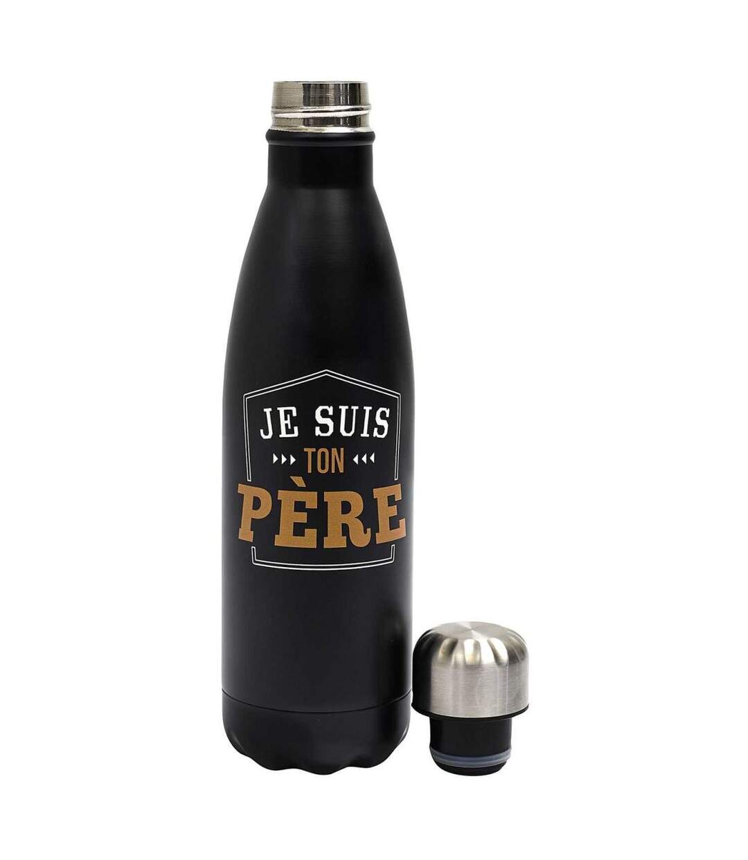 Bouteille Isotherme en Inox Je Suis Ton Père 50cl Noir-2
