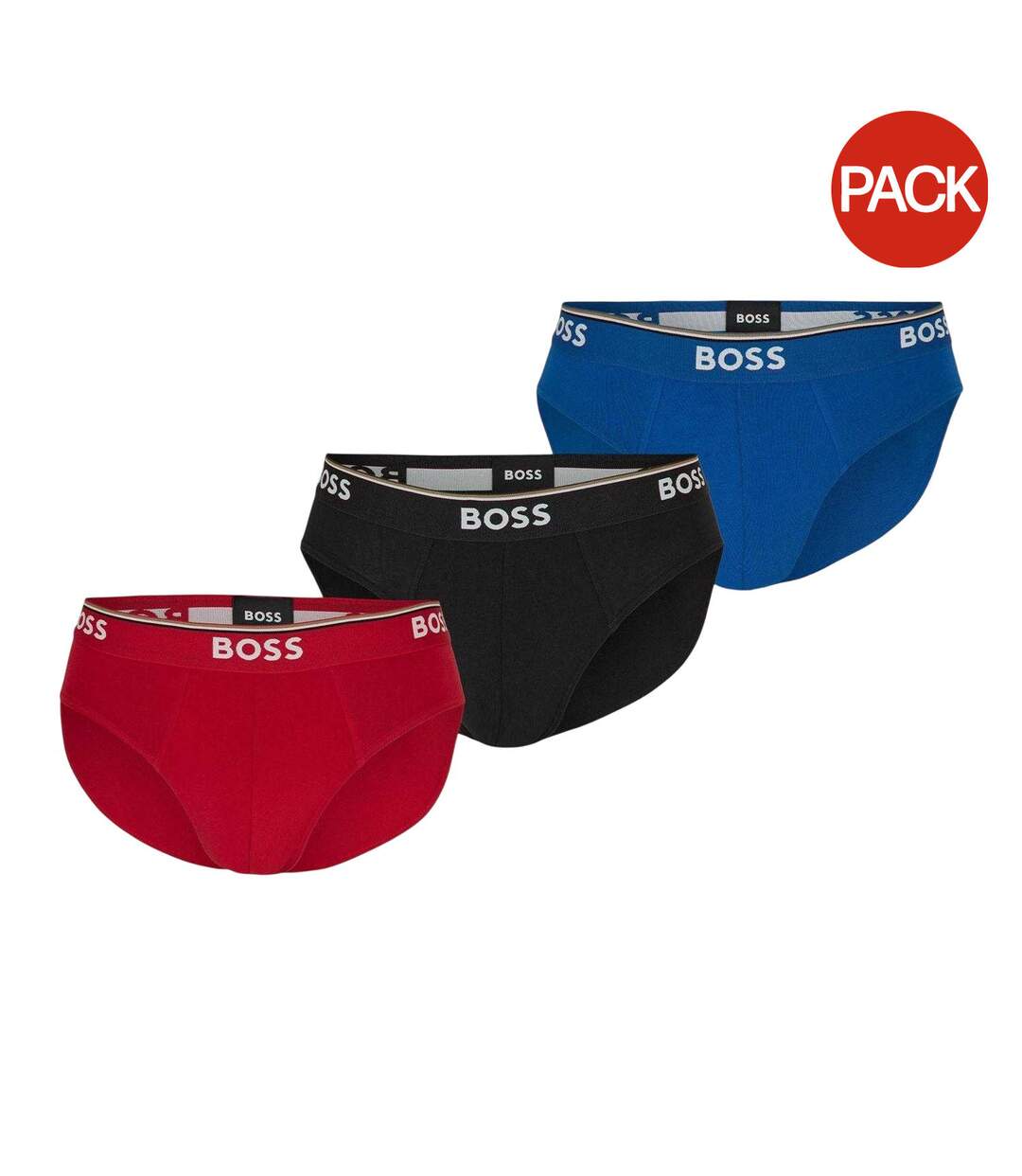 Lot De 3  Slips Homme Marron Boss-1
