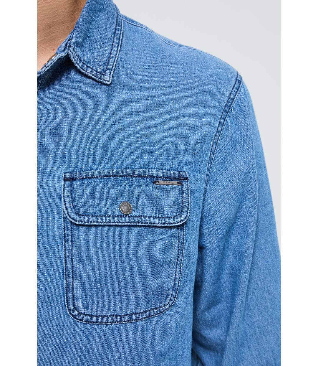 Chemise Darel Medium Blue-3