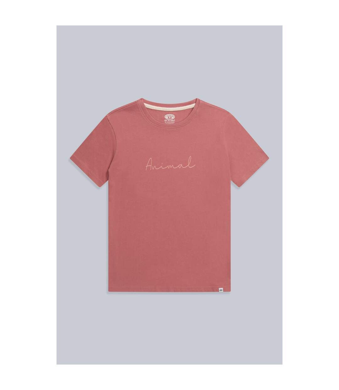 T-shirt marina femme rose foncé Animal