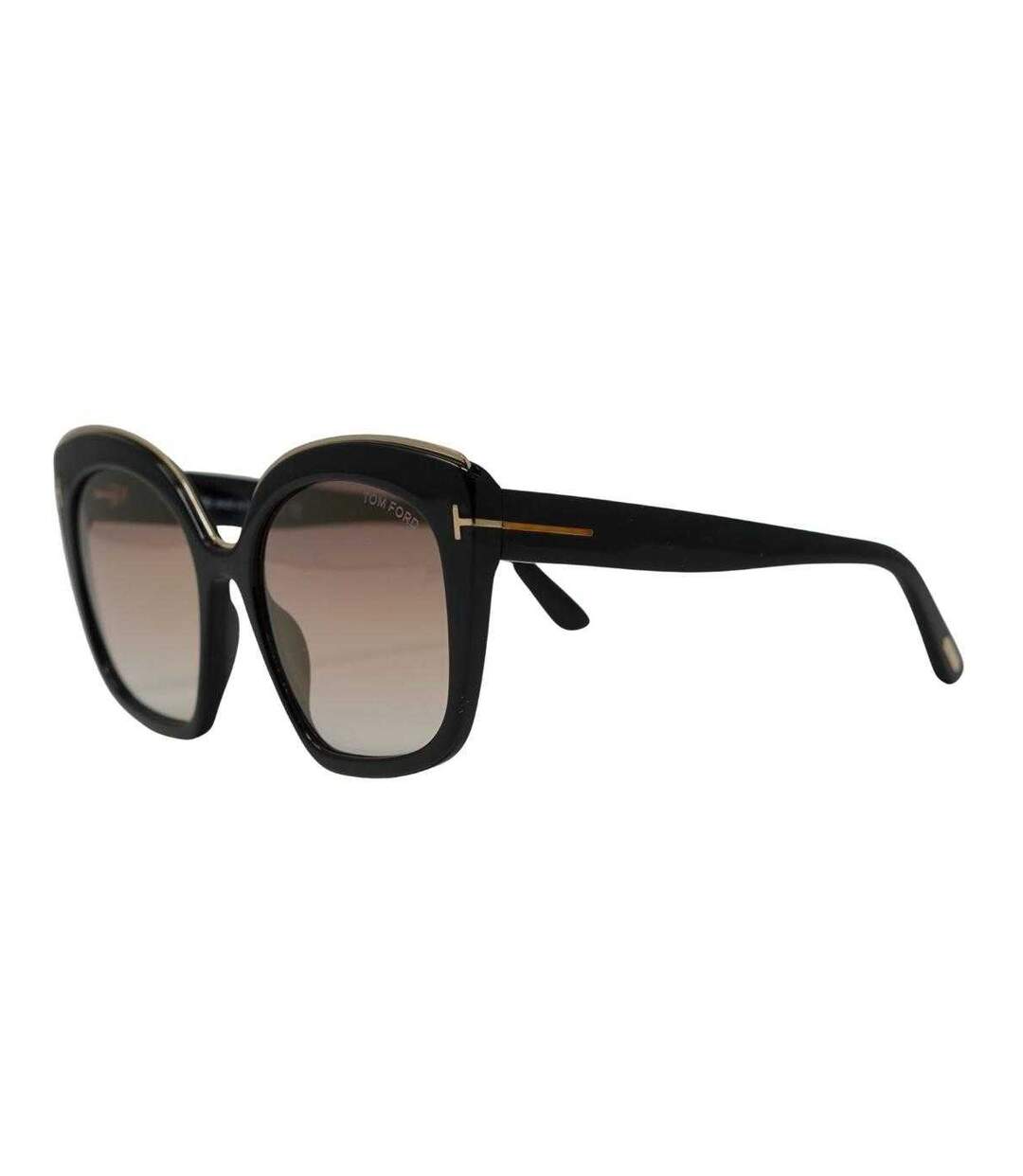 Lunettes De Soleil Motif/style Miroir Chantalle Femme Taille Unique Noir Marron Tom Ford-3