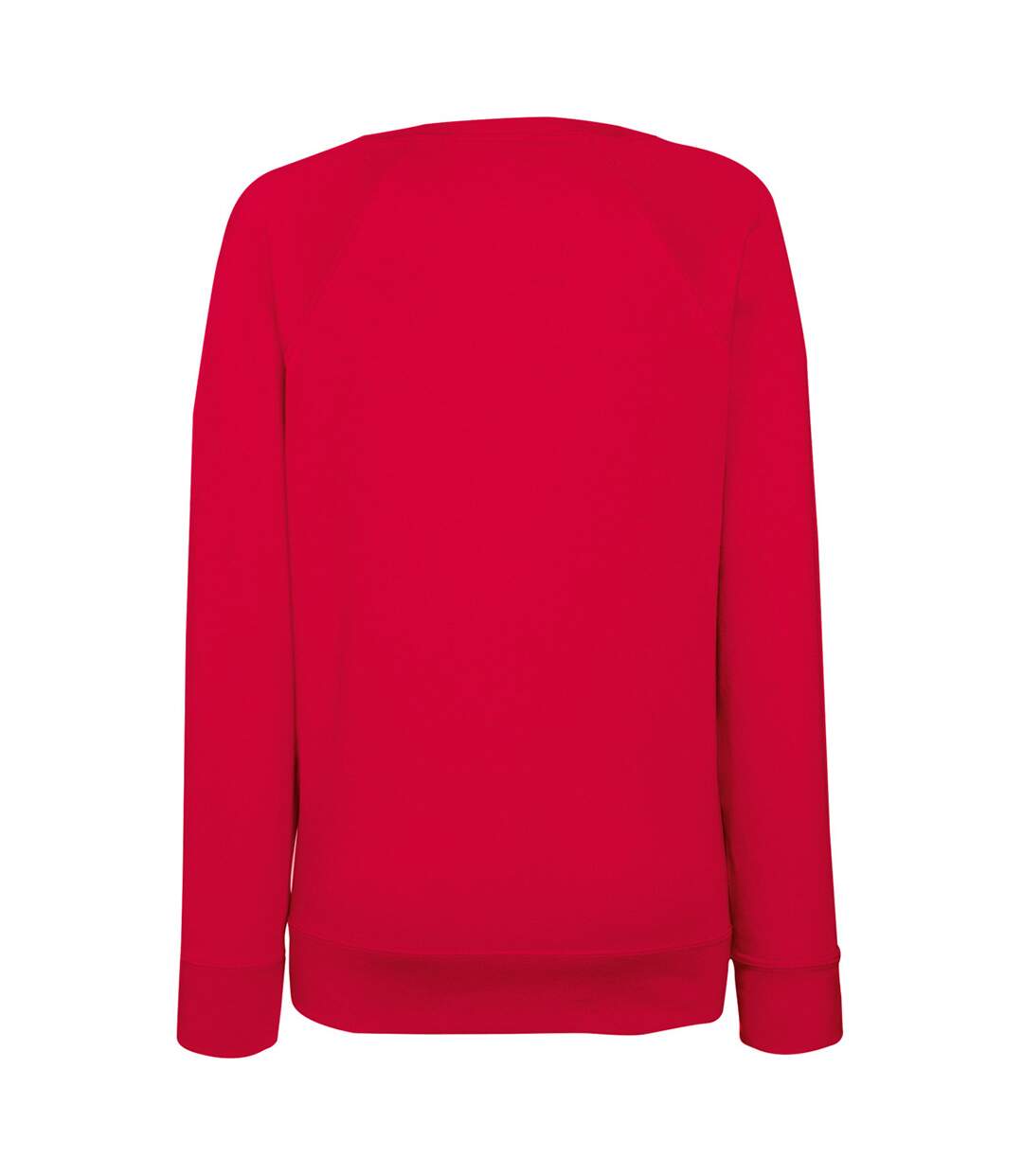 Sweatshirt à manches raglan femme rouge Fruit of the Loom