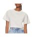 T-shirt Écru Femme Calvin Klein Micro Logo - S