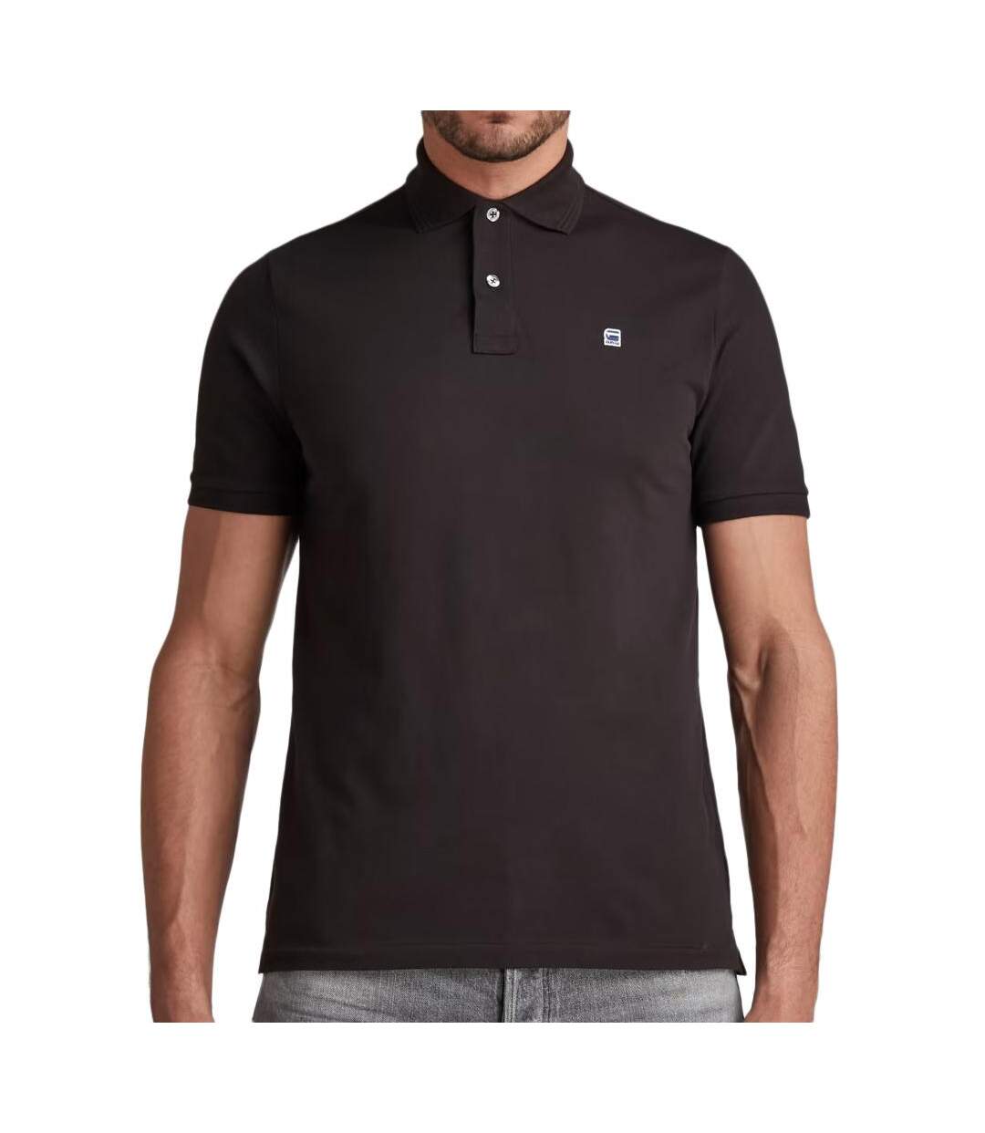 Polo Noir Homme G-Star Dunda - XL-1