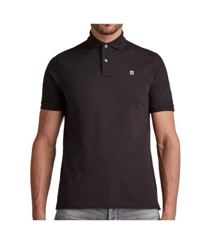 Polo Noir Homme G-Star Dunda - S