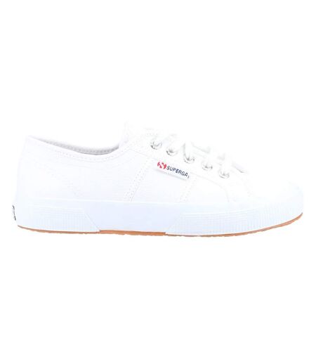 Unisex Adult 2750 Tumbled Leather Trainers White Superga