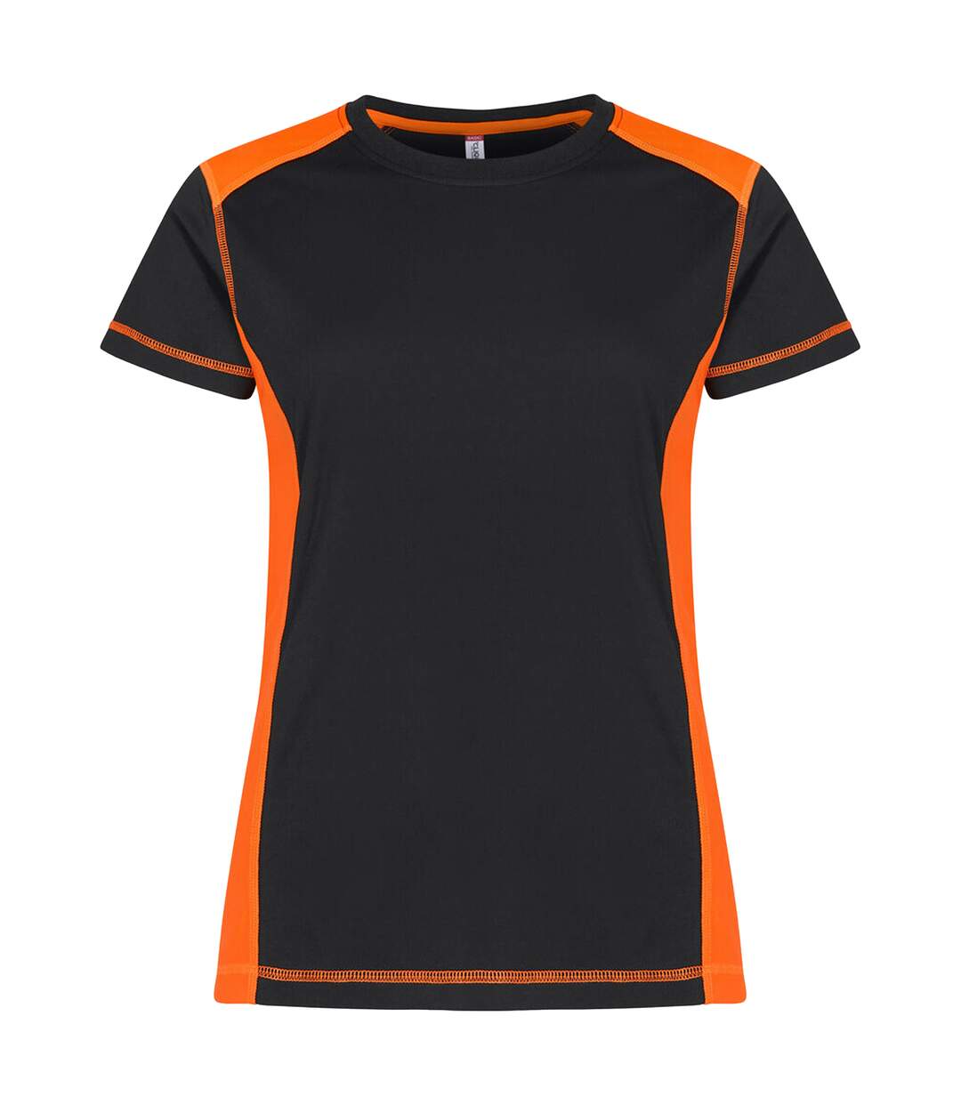 Womens/ladies Ambition T-shirt Visibility Orange Clique-1