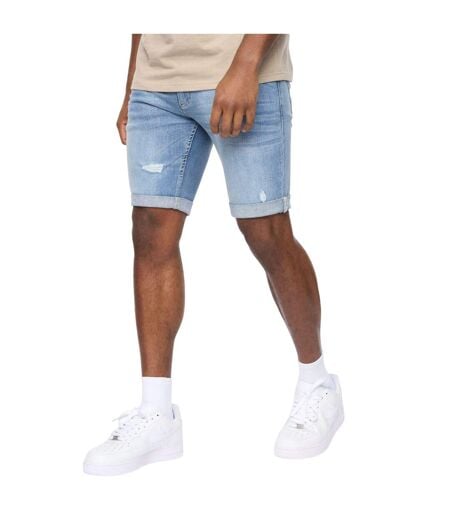 Short Style Griffure Riptrey Abraised Homme Bleu Clair Crosshatch