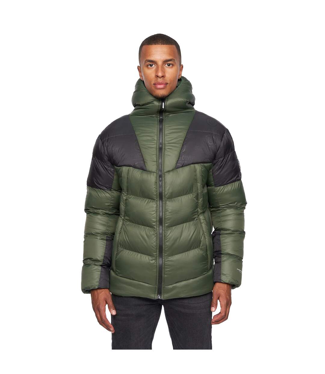 Doudoune matelassée raymax homme olive foncée Duck and Cover-1