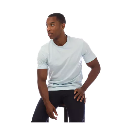 T-shirt Style Logo Homme Bleu Boss