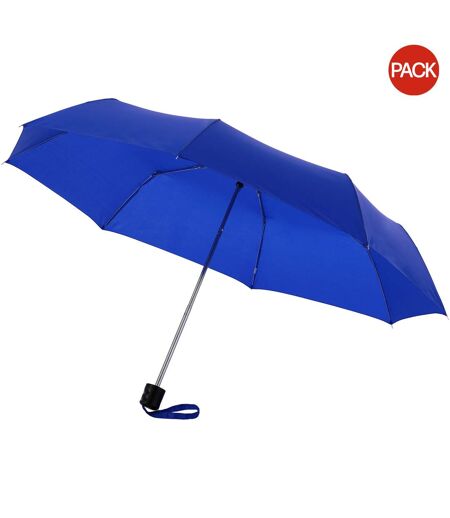 Bullet 21.5in Ida 3-Section Umbrella (Pack of 2) (Royal Blue) (24 x 97 cm) - UTPF2528