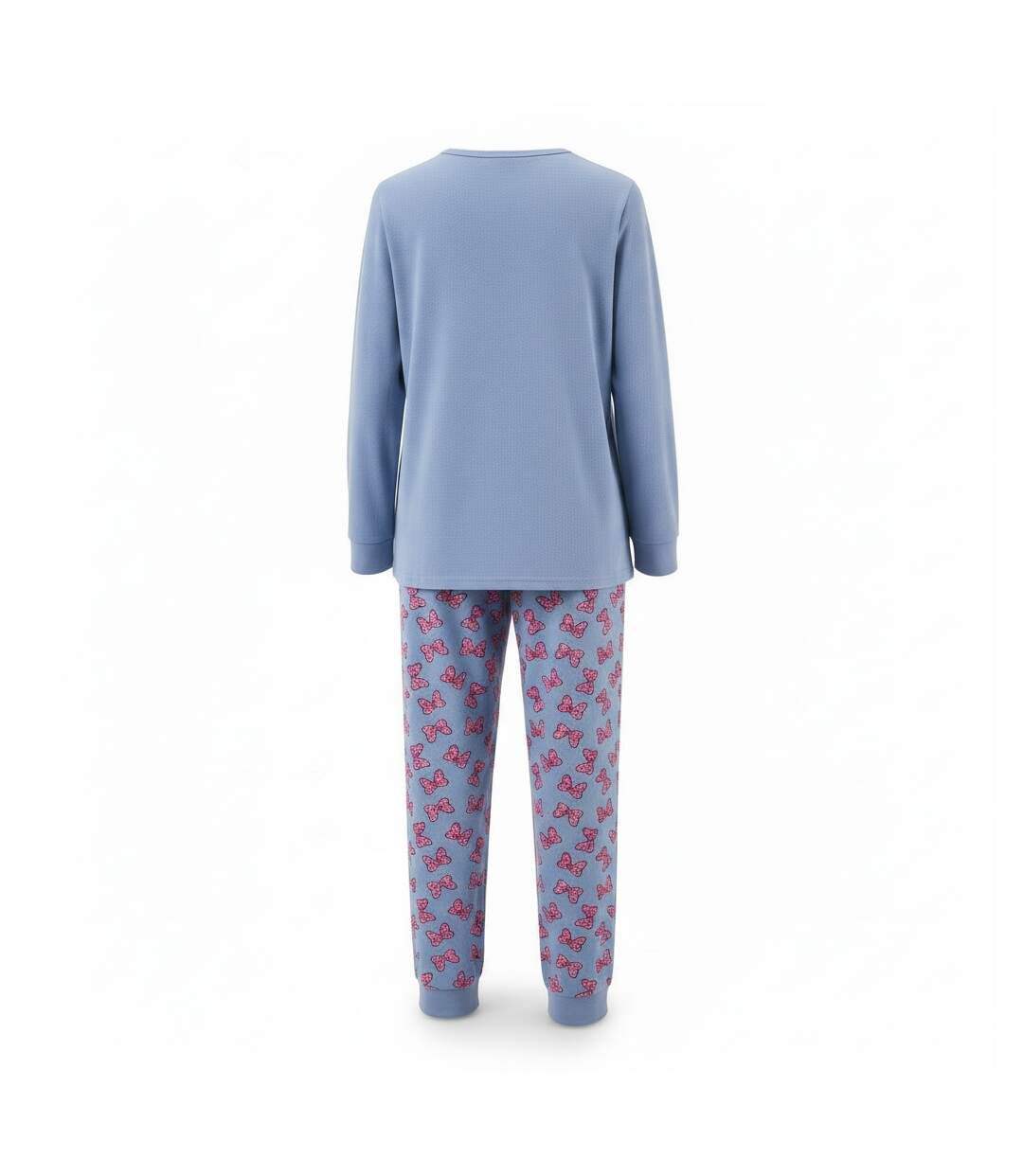 OZABI Ensemble Pyjama Femme Coton Doublé Polaire Broderie Lurex-3