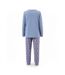 OZABI Ensemble Pyjama Femme Coton Doublé Polaire Broderie Lurex-3