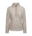 Womens/ladies Hoxie Marl Fleece Top Cream Marl Trespass-1