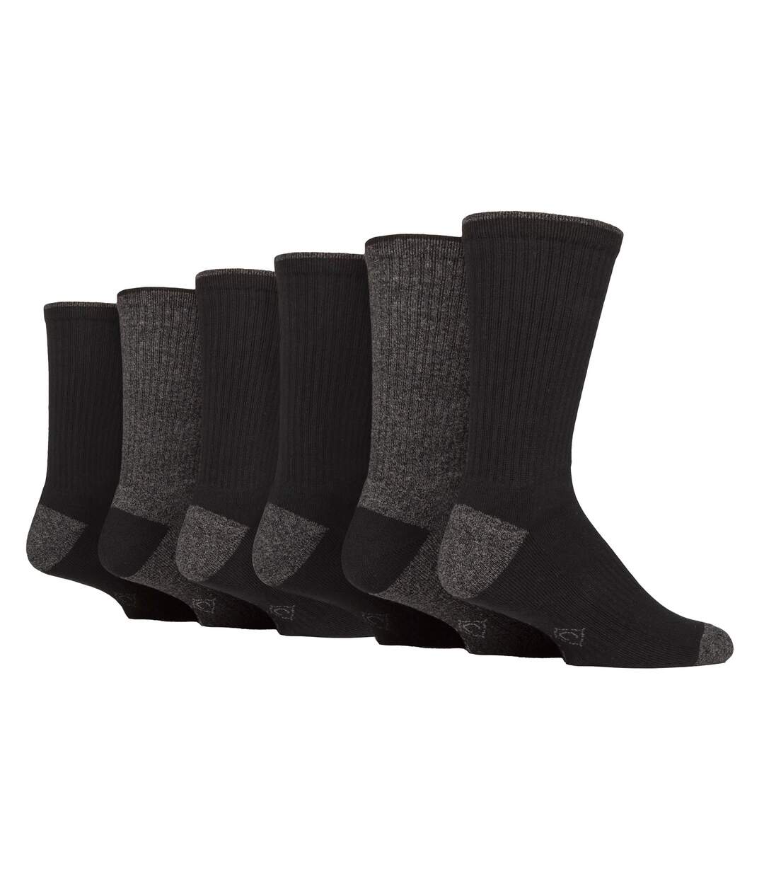 6 Pairs Mens Water Repellent Midweight Outdoor Socks for Hiking & Walking-1