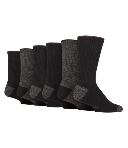 6 Pairs Mens Water Repellent Midweight Outdoor Socks for Hiking & Walking