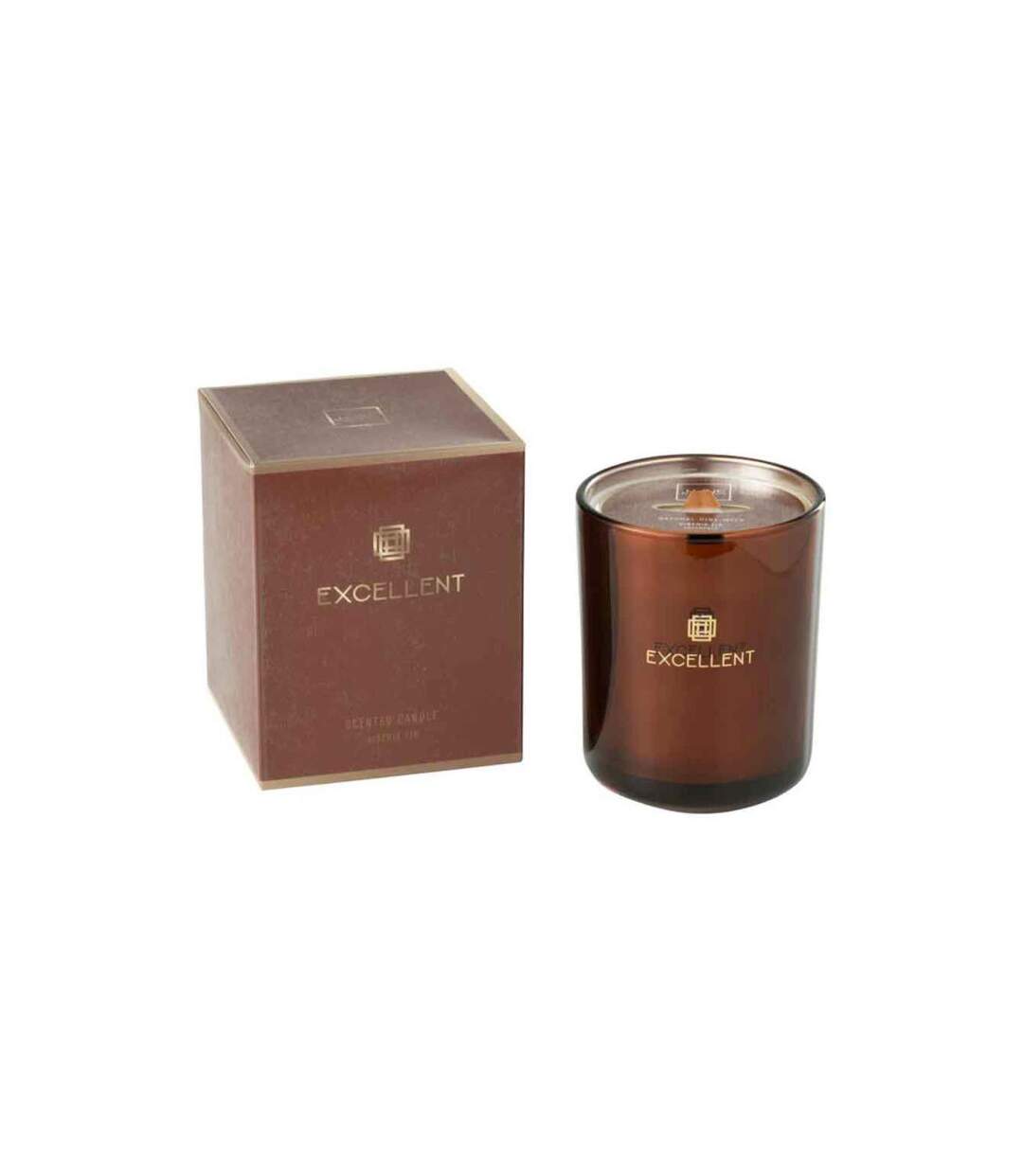 Bougie Parfumée Excellent 14cm Siberia Fir Marron-1