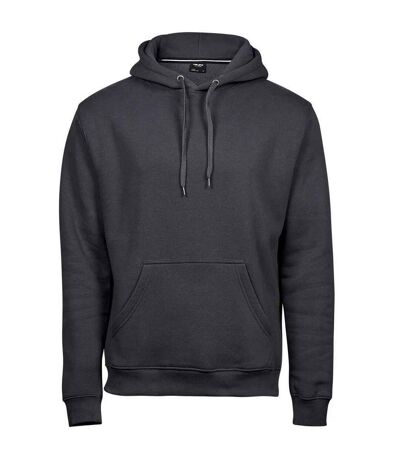 Mens hooded sweatshirt dark grey Tee Jays