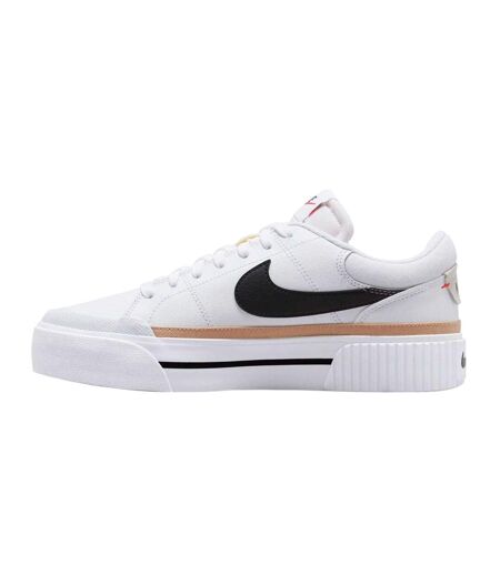 Chaussures À Plateforme Court Legacy Femme Blanc Noir Nike