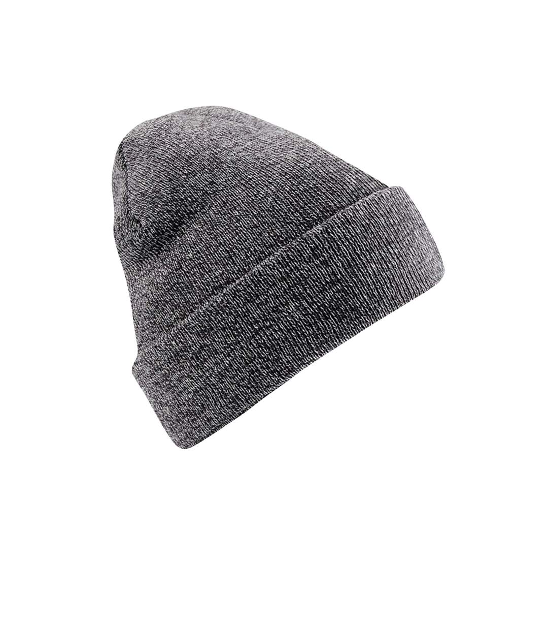 Bonnet adulte gris foncé chiné Beechfield-2