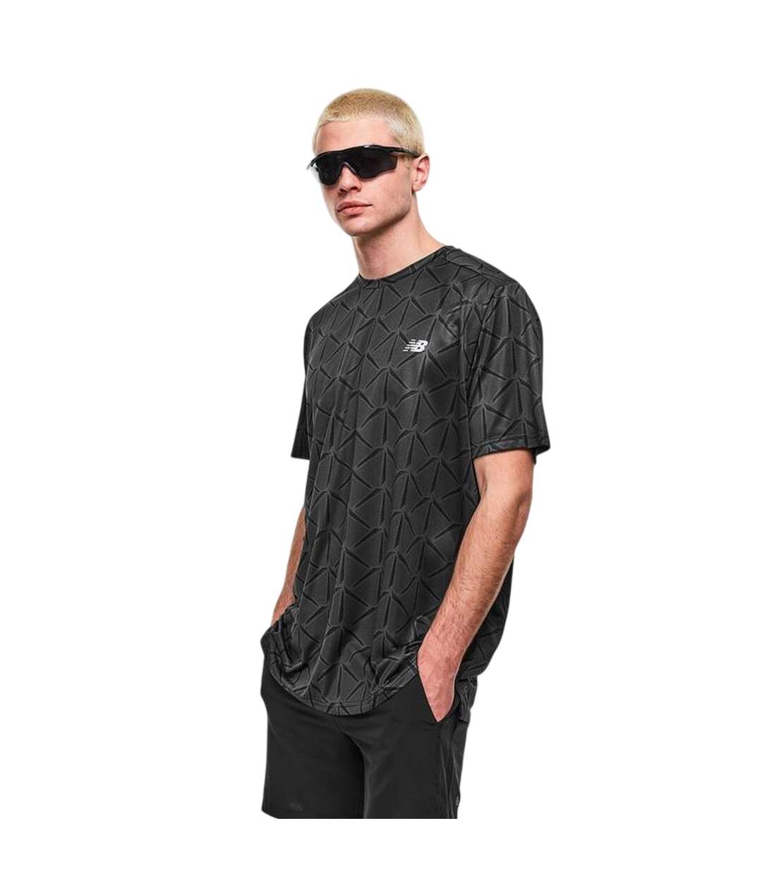T-shirt Sport Homme Noir New Balance-4