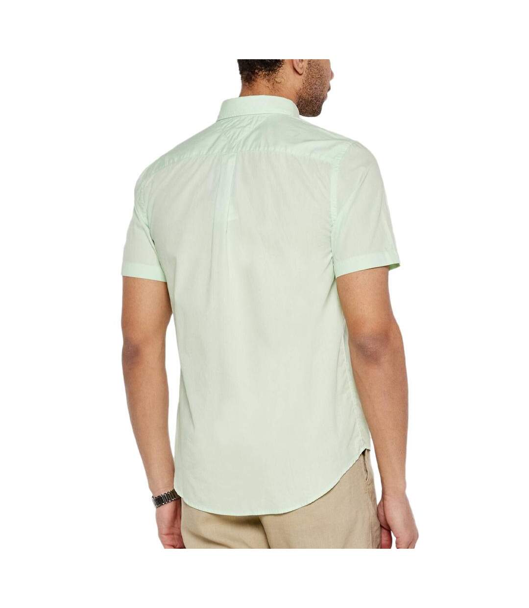 Chemise verte homme tommy hilfiger flex poplins-2