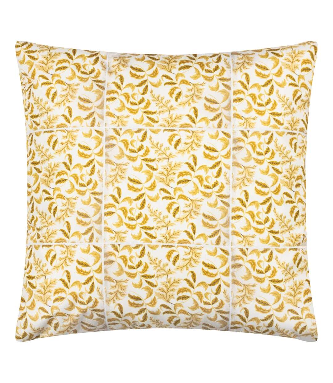 Minton tile outdoor cushion cover 55cm x 55cm saffron Paoletti