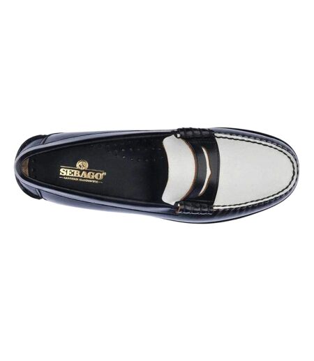 Mocassins Classic Dan Femme Noir Blanc Sebago