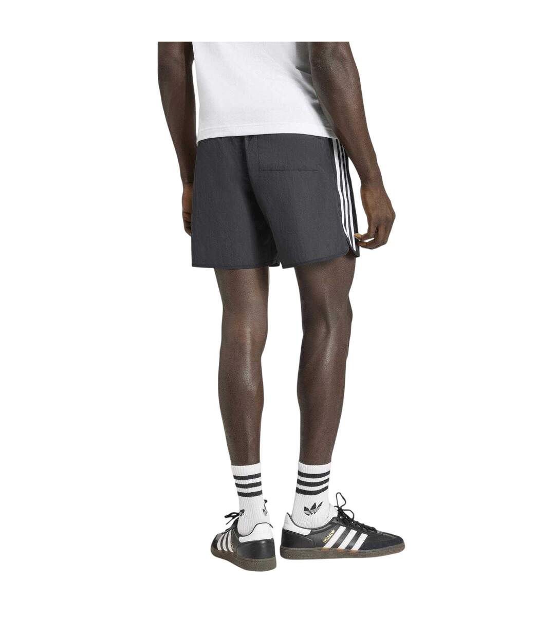 Mens Sprinter 3 Stripes Shorts Black Adidas-3