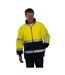 Veste Polaire Homme Jaune Fluo Bleu Marine Yoko-1