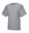 Russell Europe Mens Workwear Short Sleeve Cotton T-Shirt (Light Oxford)