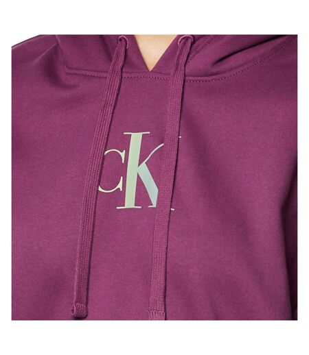 Sweat à Capuche Violet Femme Calvin Klein Jeans Gradient - L