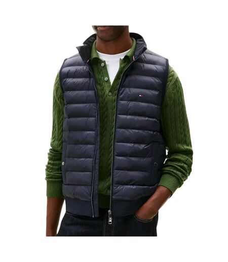 Doudoune sans manches marine homme tommy hilfiger mix medias