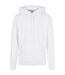 Sweat À Capuche Basic Adulte Blanc Build Your Brand-1