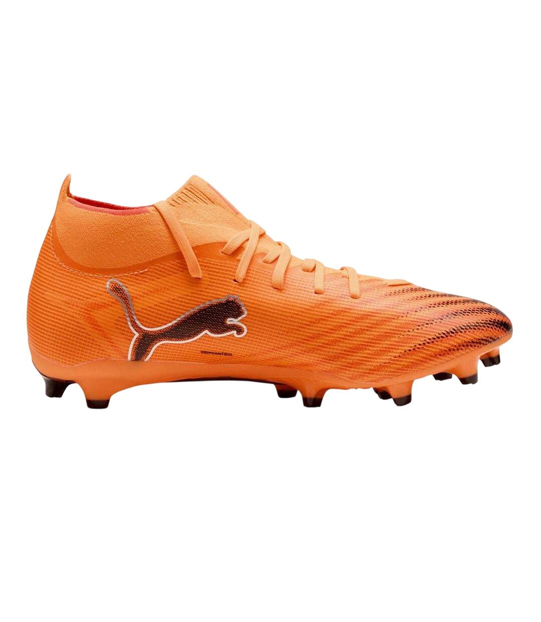 Mens Ultra 5 Match Firm Ground Football Boots Orange Black Puma-1